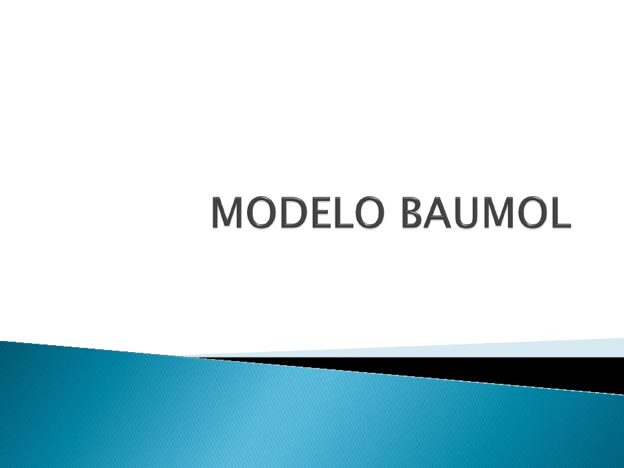 PDF) MODELO BAUMOL 